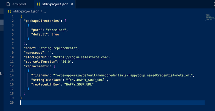 Dynamically deploy org-specific metadata with sfdx string replacements (must have for CI/CD!)