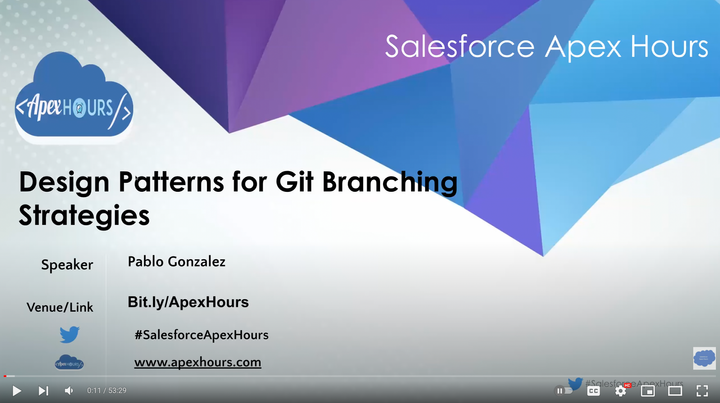 [VIDEO] Design Patterns for Salesforce Git Branching Strategies